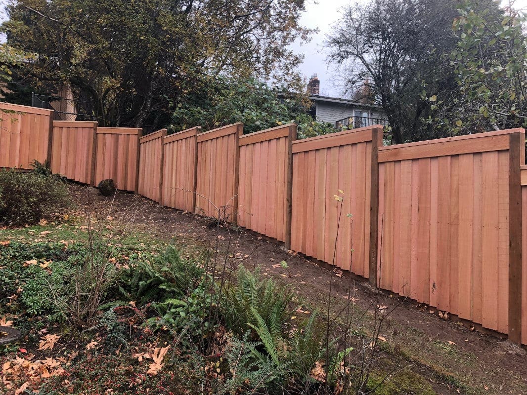 fence on steep hill