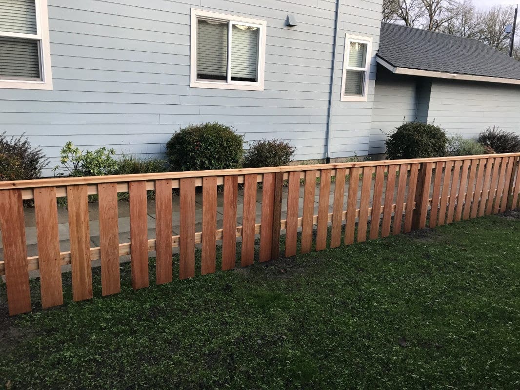 low cedar fence