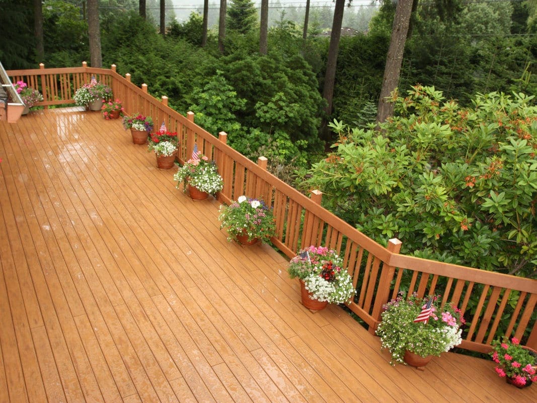 large attractive deck